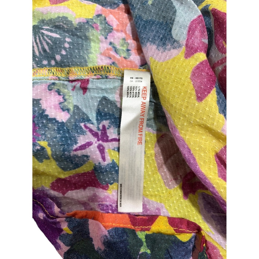 Anthropologie Printed Maxi Dress Cover Up Womens Medium Multi Color Strappy Back - Picture 11 of 12
